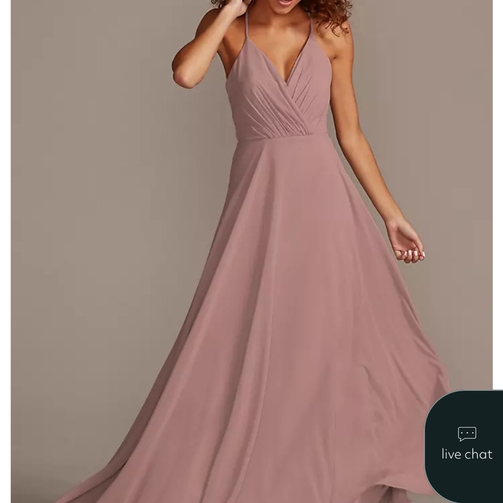 Elegant Mauve Evening Gown